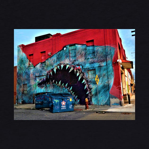 Shark Graffiti detroit by ThomasGallant